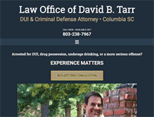 Tablet Screenshot of davidtarrlaw.com